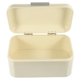 Plates Bread Box Kitchen Supply Container Rectangle Bin Countertop Iron Organiser