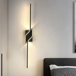 Modern Minimalist Wall Lamp Long Strip LED Wall Sconce for Living Room Bedroom TV Background Stairs Indoor Home Decor AC85-265V