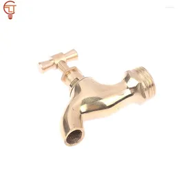 Kitchen Faucets 6.5 6.5cm Household Brass Slow Boiling Faucet Male Thread Bronze Antique With Handle Petcock Tap 1pc