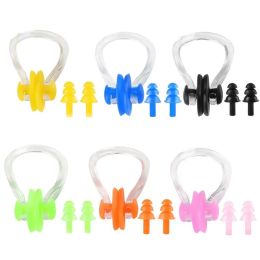 3PCS Swimming Nose Clip Earplugs Comfortable Soft Silicone Ear Clips Set For Adults Children Surf Diving Swim Pool Accessories