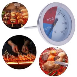 2023 300 Degrees Temperature Gauge Bbq Smoke Grill Oven Bbq Smoker Grill Thermometer Steel Barbecue Thermometer Wholesale Hot