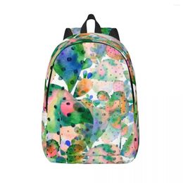 Backpack Watercolour Cactus Male School Student Female Large Capacity Laptop