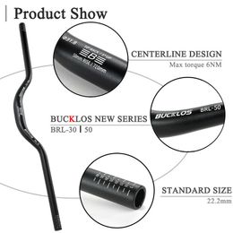 BUCKLOS 25.4mm 31.8mm Bicycle Handlebar 620/660/720/780mm MTB Handlebar Ultralight Swallow Handle Bar Riser Bar Bike Accessories