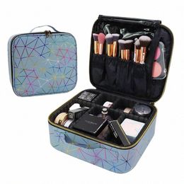 female Profial Makeup Organizer Travel Beauty Cosmetic Case For Make Up Bag Bolso Mujer Storage Box Nail Tool Suitcase O4qU#