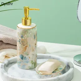 Liquid Soap Dispenser DyuIhr Simple Marble Lotion Press Bottle Ceramic Hand Sanitizer Sub-packing El Shower Gel Decoration