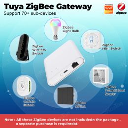 Tuya Wired ZigBee Smart Gateway Hub Smart Home Bridge Smart Life APP Remote Control Works with Alexa Google Home Voice Control