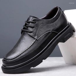 Casual Shoes Men Dress Italian Style Genuine Leather Luxury Business Oxford Wedding Party For Moccasins