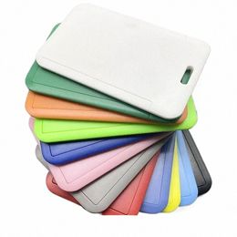 new Plastic Card Cover Sleeve Bag ID Badge Case Bank Credit Card Badge Holder Wallet Pouchl Student School Supplies i1S5#