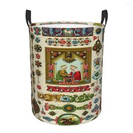 Laundry Bags Renaissance Gems Angels Crucifix Hamper Large Clothes Storage Basket Aesthetic Toy Bin Organiser For Nursery