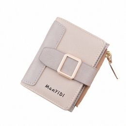 new Mini Wallet Fi Female Card Holder Zipper Coin Purse PU Leather Credit Card Case Mey Bag Ladies Small Clutch Girl Bags R8Gm#