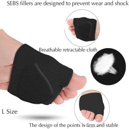 Silicone Insoles for Shoes Men Metatarsal Forefoot Pain Relief Shoe Pads Ball of Foot Cushions For Hallux Valgus Corrector Socks