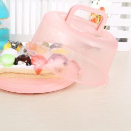 Cake Box Kitchen Party Bakery Round Visible Package Cupcake Container Dessert Storage Holder Pack Carrier Green