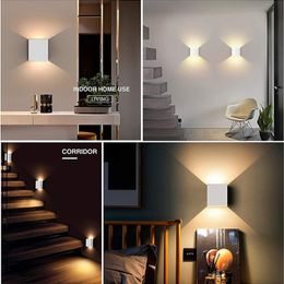 LED Wall Lamp Outdoor Waterproof IP65 Indoor Wall Light Aluminium Porch Garden Lights 6W 12W Living Room Bedroom Stairs Lighting