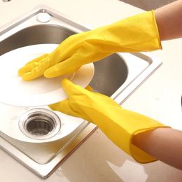 Household Dishwashing Gloves Do Not Hurt Hands Rubber Gloves Washing Tools Latex Waterproof Sanitary Cleaning Gloves