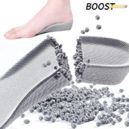 Popcorn Height Increase Insoles For Men Women Boost Half Shoe Insole Soft Breathable Orthopaedic Arch Support Shoe Pads 1.5-3.5cm