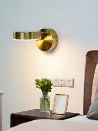 Wall Lamp Modern Minimalist With Switch LED Lights Aisle Beside Room Sconce Indoor Lighting For Home Touch Dimming