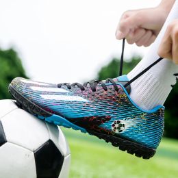 Soccer Shoes Breathable Football Boots Child Indoor Cleats Grass Sneakers Boys Girls Outdoor Athletic Training Sports Footwear