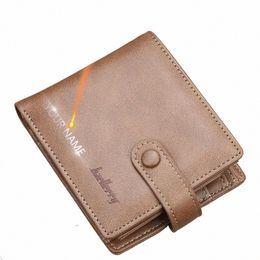 men Wallets Short Card Holders Fi Men Purse Coin Holder PU Leather High Quality Male Purse Gift For Boy D6j3#