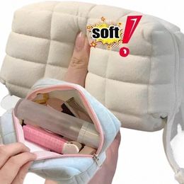 soft Fur Large Capacity Cosmetic Storage Bag Women Winter Plush Makeup Organiser Handbag Statiery Bag Pencil Case Zipper Bag e7UK#