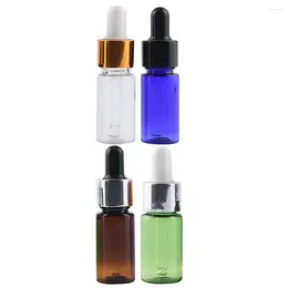 Storage Bottles 4 Pcs Essential Oil Dropper Bottle Liquid Cosmetics Vials Leakproof Travel Containers Plastic With Droppers