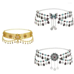 Belts Adjustable Waist Belt Modern Sexy Flower For Street Dance Music Festival Jeans Dress Body Jewellery Versatile Drop