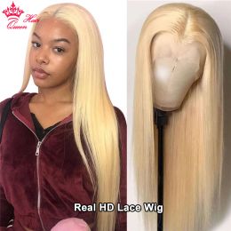 Real HD Lace 613 Blonde 13x6 13x4 Lace Full Frontal HD 5x5 Closure Wig Invisible Melt Skin Lace 100% Human Hair Wigs Queen Hair