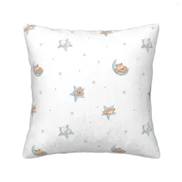 Pillow Good Night Animal Corduroy Sofa Backrest Bedside Soft Package Lovely Pattern
