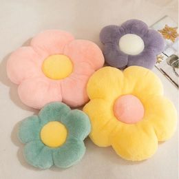 Pillow Ins Flower Cute Office Chair Lumbar Back Decorative Pillows For Sofa Plush Throw Soft Elastic S