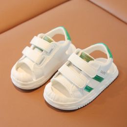Summer Toddler Sandals Baby Girl Shoes White Color Soft Sole Breathable Boys Sneakers Kids Infant Sport Girls Sandals
