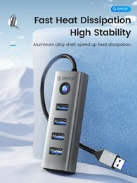 ORICO 4-Port USB 3.0 HUB Aluminium Alloy Plug And Play Mini Socket hub/USB Splitter 4 Ports 5Gbps High-Speed Transmission