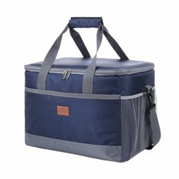 leakproof Red Blue 33L Insulated Thermal Cooler Lunch Bag For Outdoor Picnic Bag Car Using Bolsa Termica Lcheras Para Mujer v69R#