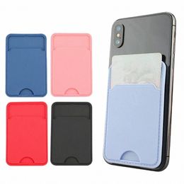 new Back Cards Holder Phe Card Holder Wallet Case Phe Wallet Stick Credit Card Holder Phe Pocket for Almost All Cell l0zI#