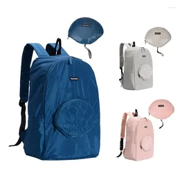 Backpack Travel Foldable Memory PU Fabric Waterproof Dustproof Material Folding Bag