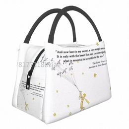 custom The Little Prince Lunch Bag Men Women Warm Cooler Insulated Lunch Box for Work Pinic or Travel Fruit Fresh Storage Bag T2go#