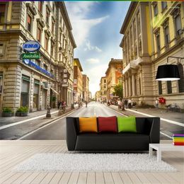 Wallpapers Wellyu Papel De Parede Custom Wallpaper Beautiful Fantasy European Town City Street Mural TV Backdrop