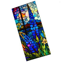 Window Stickers Colorful Flowers Wall Office Decore Static Cling For Anti-UV Living Room Pvc Glass Film Bedroom