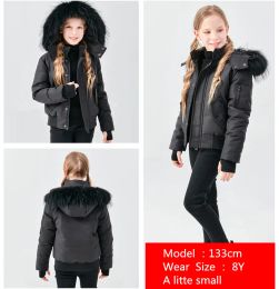 2023 AP Matte Boys to Man Yeshiva Unisex Jungen und Mädchen Familie Matching Wintermäntel für Kinder Parka Matte Mantel