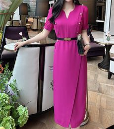 Waist collection dress for women in early spring 2024, new high-end exquisite retro style, revealing figure, slit skirt, Hepburn style