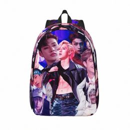 bang Chan Backpack Boy Girl K Pop Boy Soft Backpacks Polyester Kawaii School Bags Trekking Custom Rucksack Xmas Gift 31zP#