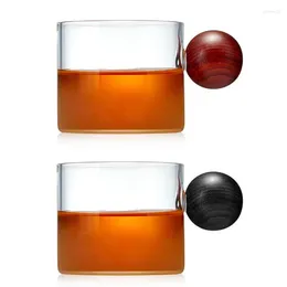 Wine Glasses Handwork Atomized Premium Glass Tea Cup Heat-resistant Transparent Simple Teacup