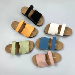 Kids Beach Sandals Summer Boys Girls Fashion Slippers Children Retro Flats Soft Sole Solid Brand Toddlers Baby Outdoor Shoes 240322