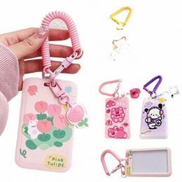 cute Card Cover Fruit Printing Card Holder Case Protecti Cover Lanyard Badge Holder Student Bus Card Case Fi Portable h88J#