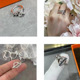 Cluster Rings High Quality SV925 OT S925 Ring French Luxury Jewellery Sterling Silver For Women Holiday Gift Wholesale Price