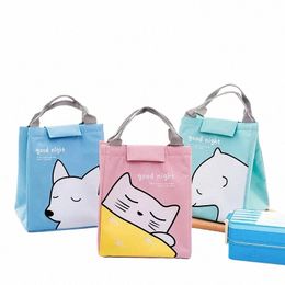 cooler Lunch Bag Fi Cute Food Tote Work School Pouch Thermal Breakfast Case Women Picnic Travel Lunch Box Bags Case U12O#