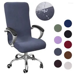 Chair Covers Jacquard Waterproof Armchair Office Computer Chari Chaise Stretch Spandex Slipcover Geometric Print Cover