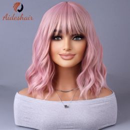 European and American wig with bangs Coloured short curly corn hot Bob short wig headpiece