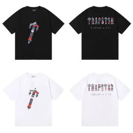 Designer T Shirt Rapstar London Red Camo Letter Printing Pure Cotton Double Yarn Short Sleeve Tees Men's and Women's Street Fashion T-shirt top clothes