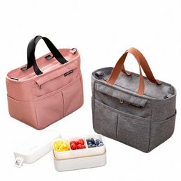 portable Insulated Cooler Bag Lunch Bags Tote for Food Picnic Women Travel Thermal Breakfast Organiser Waterproof Storage Bags R5zm#