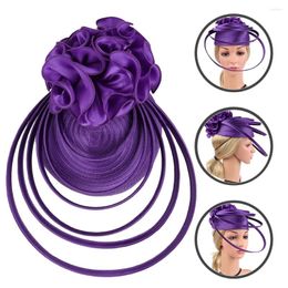 Bandanas Vintage Cocktail Party Hat Banquet Decor Women Hair Accessories Abs Bride Accessory