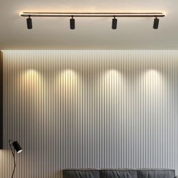 Black Led Ceiling Lights for Living Room Kitchen Fixture Spotlight Background Decor Bedroom Aisle Study Restaurant Lamp